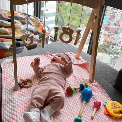 [TẶNG BỘ TREO GỖ]Kệ Chữ A Đồ Chơi Sơ Sinh Ngôi Sao Nhỏ Giúp Trẻ Kích Thích Thị Giác An Toàn Tiêu Chuẩn Đồ Chơi Trẻ Em