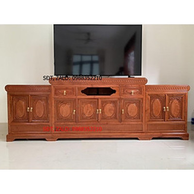 kệ tivi mõ lồi giữa gỗ Hương Đá