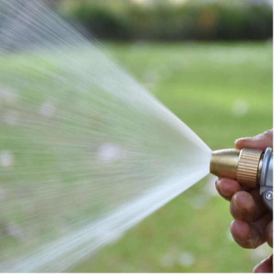 Bộ dây vòi xịt nước rửa xe,tưới cây tăng áp 3 lần 15m(cút đồng nối nhựa xanh) 206817