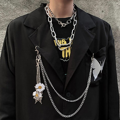 Dây xích treo quần áo hoa cúc phụ kiện thời trang phong cách Hàn Quốc