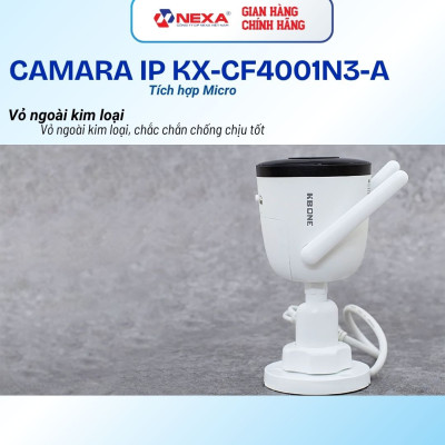 Camera IP Thông Minh Nexa NX-DL4001AB, Tầm Nhìn Xa 60m, Chống Nước IP67, Chuyển Động Thông Minh - Hàng Chính hãng bảo hành 24 tháng
