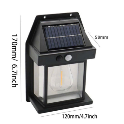 Đèn sân vườn năng lượng mặt trời cảm biến chuyển động, cảm biến ánh sáng tự động bặt tắt, đèn mặt trời 3 chế độ