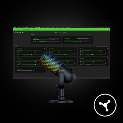 [NEW] Razer Seiren V3 Chroma - RGB USB Microphone with Tap-to-Mute (Micro Streaming) (Hàng chính hãng) | Chroma RGB Lighting