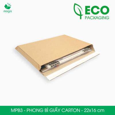MPB3 - 22x16 cm - 20 phong bì carton đóng hàng - Bìa gói hàng, bìa cứng, bì thư | Magix Packaging