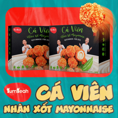 Cá Viên Nhân Xốt Mayonnaise Gói 500gr 24 Viên / 35 Viên - Thương Hiệu Đen Đỏ