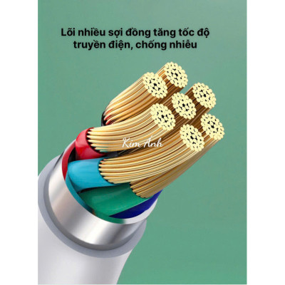 Dây sạc LI-TOP LX72 Công suất 100W chân Micro, Kim Ánh cho dùng thử 30 ngày, Kim Ánh bảo hành hàng chính hãng 12 tháng