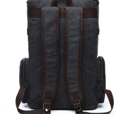 Balo Nam Thời Trang Du Lịch Cỡ Lớn Vải Bố Canvas Bền Chắc Phong Cách mới Dành Cho Đi Học, Dã Ngoại, Đi Phượt, Đựng Laptop (14-17")