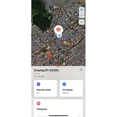 Định Vị Remax DropTag RT-G2302, Định Vị Không Giới Hạn Khoảng Cách + Tặng pin + dây đeo - Hàng chính hãng