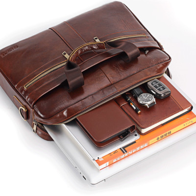 Túi xách nam công sở da bò thật cao cấp phong cách mới ( 15,6")