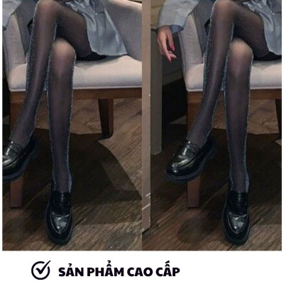 Quần Tất Xuyên Thấu Lấp Lánh 3D Da Dai Mỏng Thon Gọn Chân Giảm Mỡ Sexy Gợi Cảm Dưới 58kg