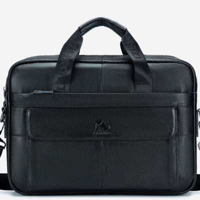 Túi xách nam 100% da bò thật cao cấp phong cách mới 15.6inh