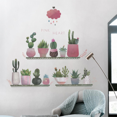 Sticker Giấy Dán Tường Decal Dán tường Mẫu Hoa Lá Cực Xinh ZH029