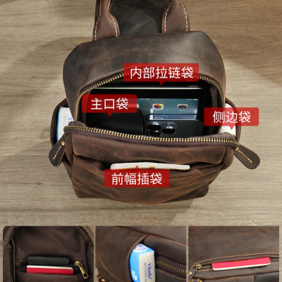 Túi đeo chéo nam DA BÒ THẬT phong cách mới  - BEE GEE DCN9297