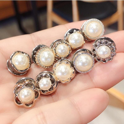 Set 10 cúc cài áo mini chống hở, ghim cài trang trí khuy áo thời trang Hàn Quốc (Giao mẫu ngẫu nhiên)