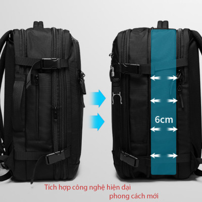 Balo du lịch đa năng thông minh cao cấp phong cách châu âu