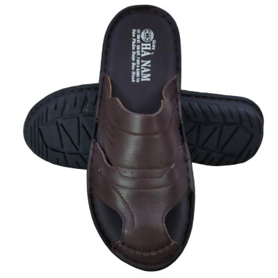 Dép Bít Mũi Nam Da Bò Thật TiTi ĐÔ Cao Cấp GSB2041d