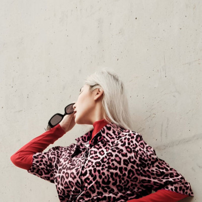 Áo somi tay ngắn beo hồng