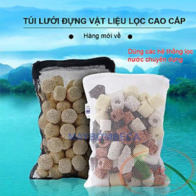 Bộ 4 Túi Đựng Vật Liệu Lọc 37x29cm dùng trong các hệ thống lọc bể cá koi, máy lọc nước hồ cá, bể cá cảnh