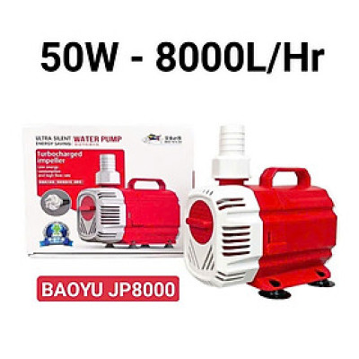Bơm Nước Hồ Cá BAOYU JP 8000 (50W, 8000L/H): Siêu Tiết Kiệm, Siêu Êm, Mạnh Mẽ!