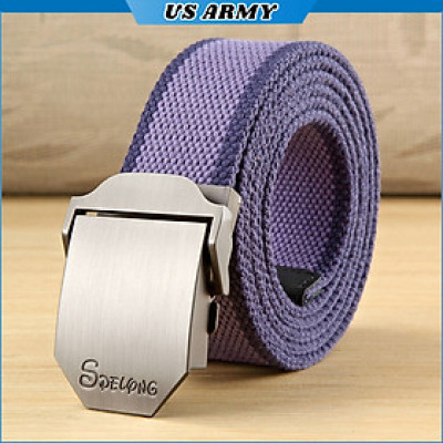 Thắt Lưng Nam Vải Bố Bền Chắc Mặt Khóa Hợp Kim Chống Ghỉ, Dây Nịt Nam Vải Dù Siêu Bền Cao Cấp -HÀNG CHÍNH HÃNG