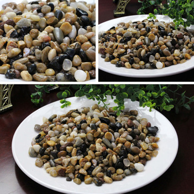 3.8KG Sỏi suối 3 màu trang trí bể cá, hồ thủy sinh, tiểu cảnh, cây cảnh, non bộ, lọc nước hồ cá ( size nhỡ)