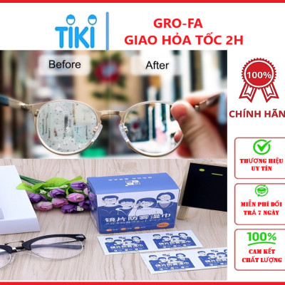 Combo 200 Khăn Lau Mắt Kính Nano Chống Mờ Sương Công Nghệ Nhật Bản - Chính Hãng 