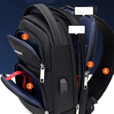 Túi đeo chéo đeo ngực nam có khóa chống trộm chống nước cao cấp phong cách mới