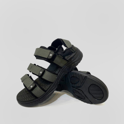 Giày Sandal Nam The Bily 3 Quai Ngang - Màu Xám BL04