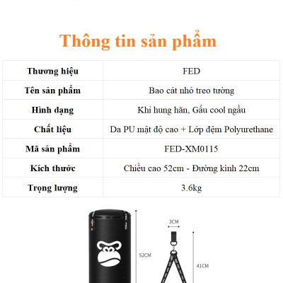Bao đấm, bao cát treo xà trẻ em FED-XM0115