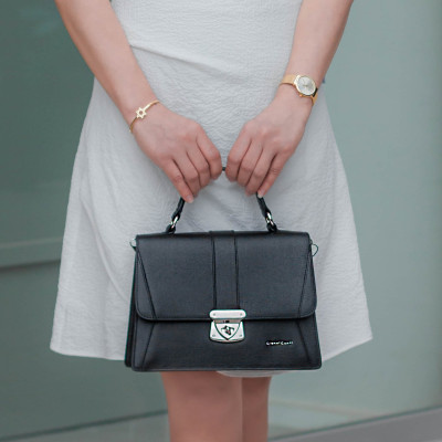 Túi Da Nữ Gianni Conti Italy VP0021BLA