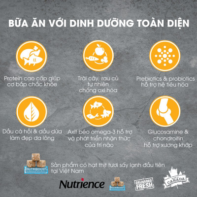 Thức Ăn Cho Mèo Nutrience Subzero Bao 2,27kg - Thịt Gà, Cá Hồi, Cá Trích, Cá Tuyết, Cá Đại Dương, Rau Cu & Trái Cây Tự Nhiên