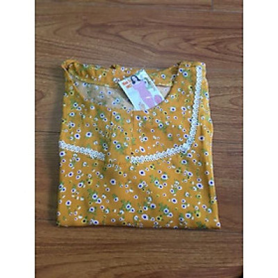 Đồ bộ nữ,đồ ngủ mặc nhà quần dài vải lụa mango cao cấp họa tiết hoa nhí thời trang size 47-60kg.