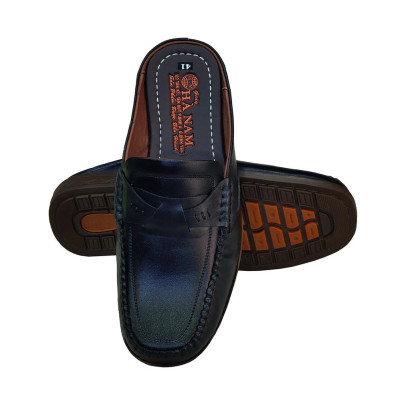 Dép Bít Mũi Nam Da Bò Thật TiTi ĐÔ Cao Cấp GSB2099