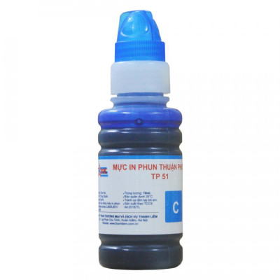 Bộ 6 màu Mực in phun Thuận Phong TP51 dùng cho máy in phun Epson L800 / L801 / L805 / L810 / L850 / L1800 - Hàng Chính Hãng