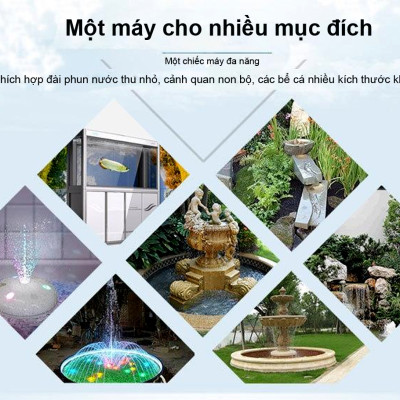 Máy bơm nước ATMAN AT6000 55W, 6000L/Hr lọc nước hồ cá koi, bơm sinh hoạt, tiểu cảnh, đài phun nước cao cấp