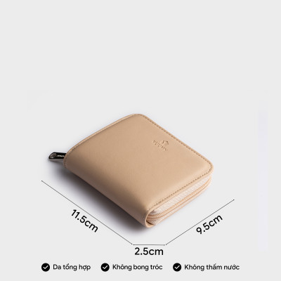 Ví Yuumy ( Thời trang nữ dáng ngắn cầm tay khóa kéo - Ví da Seasand YV99 )