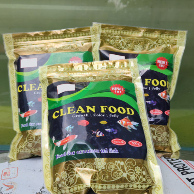 8 Gói Thức Ăn Cá Cảnh, cám Cá Koi hạt nhỡ 3mm (Cho cá size 8cm trở lên) - Nhanh lên size, lên màu, tăng cường sức đề kháng 500Gr