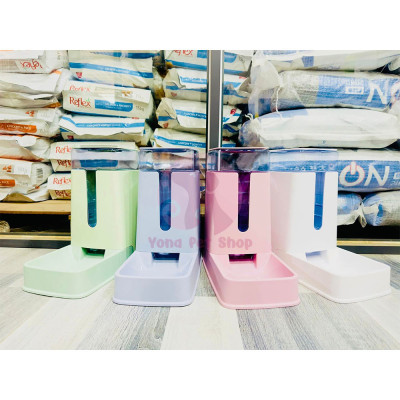 Khay Bát Ăn Khay Bát Uống Tự Động Cho Chó Mèo Cao Cấp 3,5L - YonaPetshop