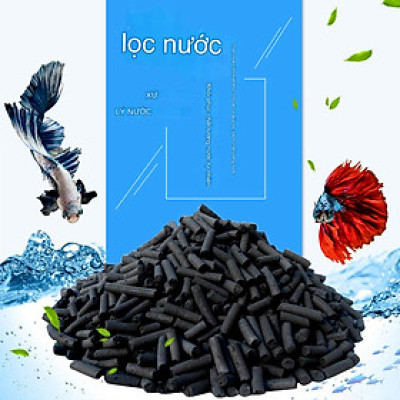 1KG Than Hoạt Tính Lọc Nước | Khử Độc Bể Cá, Nước Sinh Hoạt, Khí Thải Hiệu Quả!