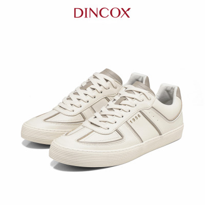 New Arrivals | Giày Da Sneaker Nam Nữ DC36 MILK TEA DINCOX Shoes Đế Bằng