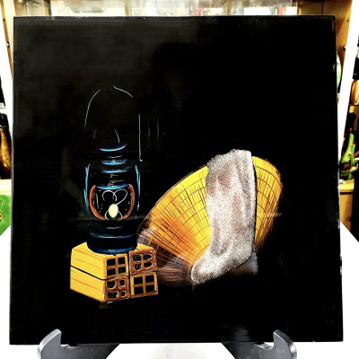 Tranh sơn mài tĩnh vật cao cấp Thanh Bình Lê 40x40 cm