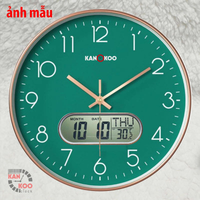 Đồng hồ lịch vạn niên điện tử dùng để gắn lên đồng hồ treo tường có lịch dương, nhiệt độ bảo hành 12 tháng