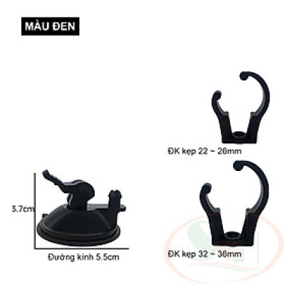 Kẹp hít giữ đèn ống thủy tinh T5 / T8 / T10 kẹp sưởi uv bể cá tép cảnh