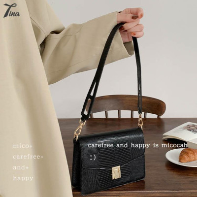 Túi đeo vai nữ Micocah 2021 thiết kế sang trọng với da gân, phong cách retro Hàn Quốc (FSE503) (M414)