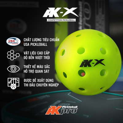 Hộp 6 bóng Pickleball AK-X - Tiêu chuẩn USAP