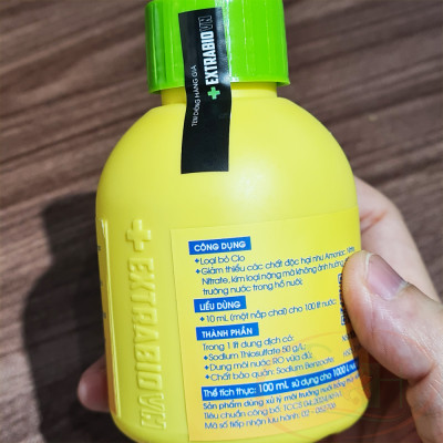 Khử nước mới Extrabio Fast Safe xử lý độc bể mới thả cá tép an toàn