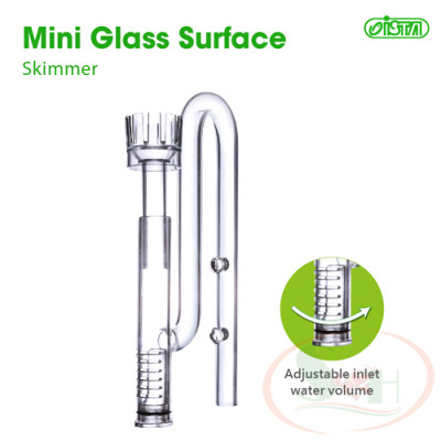 Ống in out thủy tinh Ista phun tia, hút váng mini 12, 16 mm bể thủy sinh cá tép