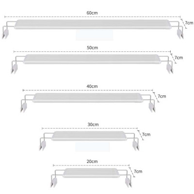Đèn LED bể cá 20-30cm XML-20 Ánh Sáng Trắng cao cấp 