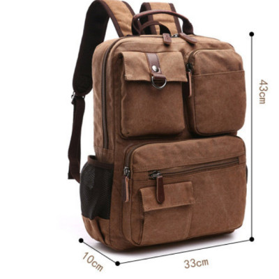 Balo nam thời trang vải canvas cao cấp phong cách mới 15,6"