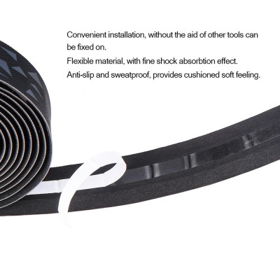 2 chiếc băng thanh xe đạp Sử dụng vật liệu PU dẻo Chống trơn trượt và chống mồ hôi, mang lại cảm giác mềm mại cho đệm
